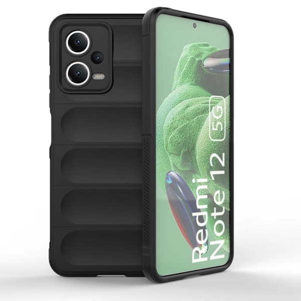MAGIC SHIELD CASE TIL XIAOMI REDMI NOTE 12 5G / POCO X5 5G FLEKSIBELT PANSERCOVER SORT