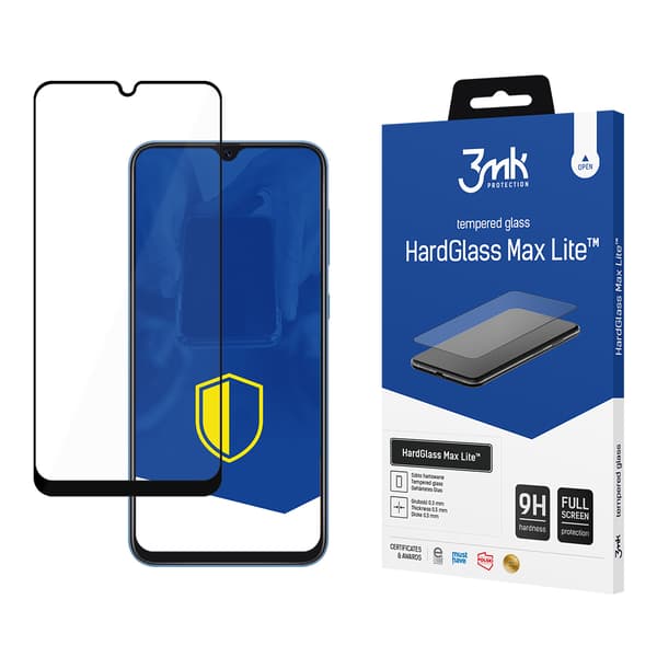 SAMSUNG GALAXY A30 SORT - 3MK HARDGLASS MAX LITE