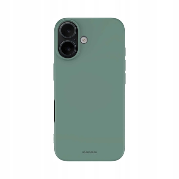 Spacecase Silikonfodral För Iphone 16 Plus Mörkgrönt Skydd