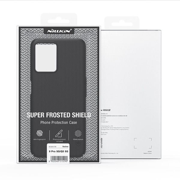 Nillkin Super Frosted Shield Pro holdbart beskyttelsesdeksel for Realme 9 Pro svart