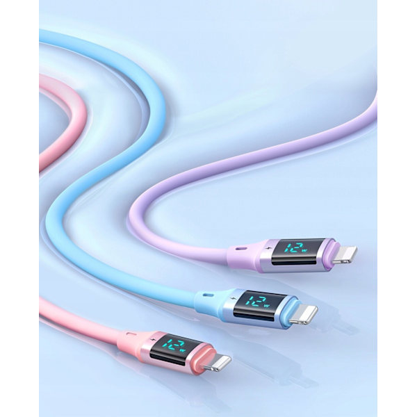 MCDODO KABEL MED USB LIGHTNING 36W 1M IPHONE 13 14 BLÅ