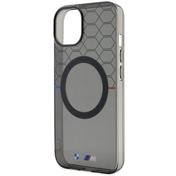 BMW PATTERN MAGSAFE ETUI TIL IPHONE 14 PLUS - GRÅ