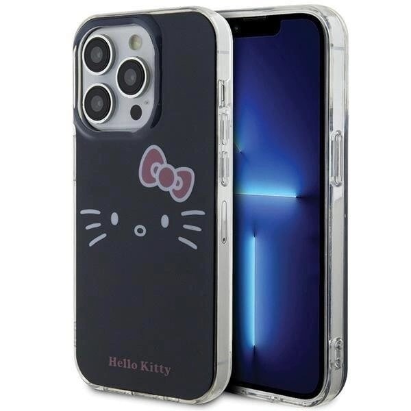 Hello Kitty IML Kitty Ansiktsbeskyttelsesdeksel til iPhone 14 Pro - svart