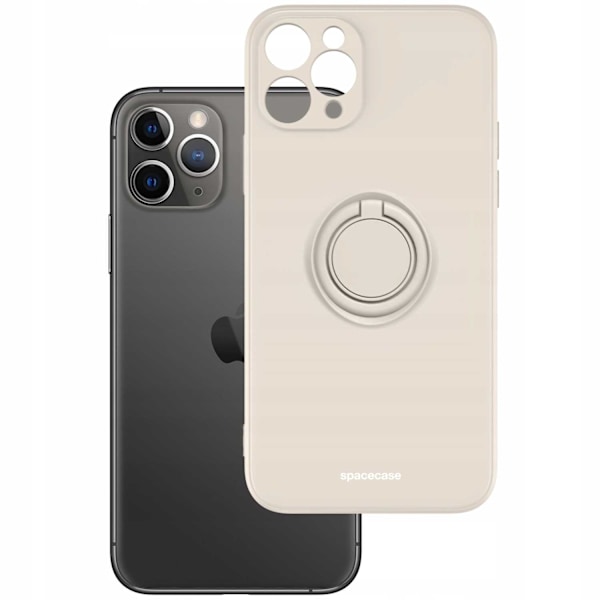 Spacecase Silikon Ringfodral För Iphone 11 Pro Max Bone Protective