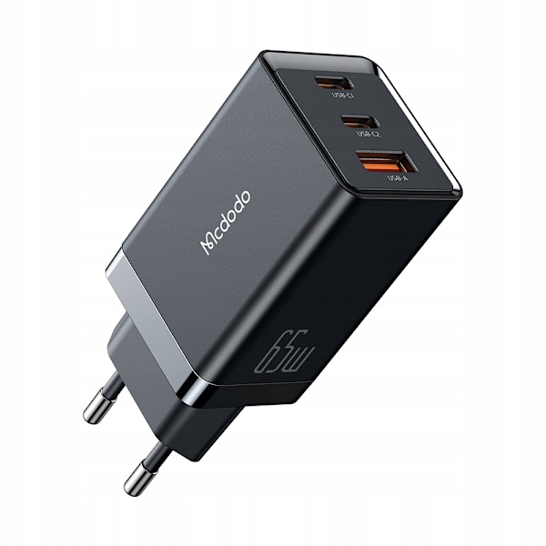 MCDODO SNABBLADDARE STRÖMFÖRSÖRJNING CUBE 3X USB-C PD USB-A GAN 67W