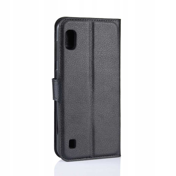 Litchi Case Cover Samsung Galaxy A10 Svart Tpu Skydd