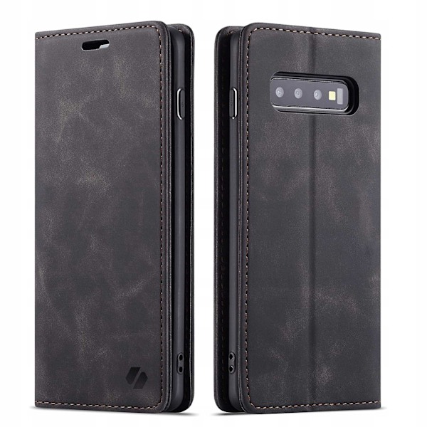 Spacecase Fodral Pålbockskydd För Samsung Galaxy S10+ Svart