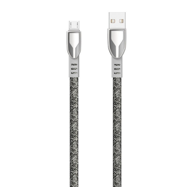 Dudao flettet kabel USB - micro USB 5 A 1 m grå (L3PROM grå)