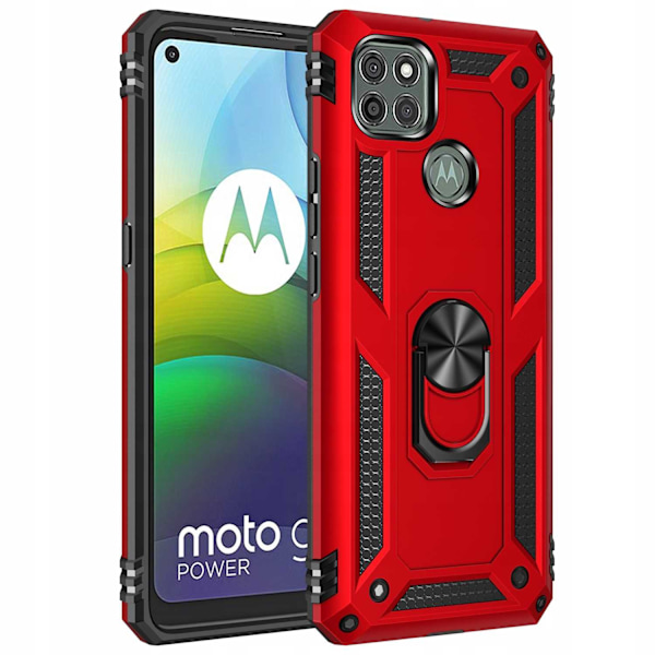 Spacecase Ring Nx-Fodral För Motorola Moto G9 Power Röd Skydd