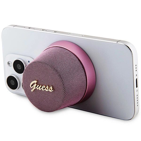 Guess magnetisk skrift metall Bluetooth-høyttaler - rosa