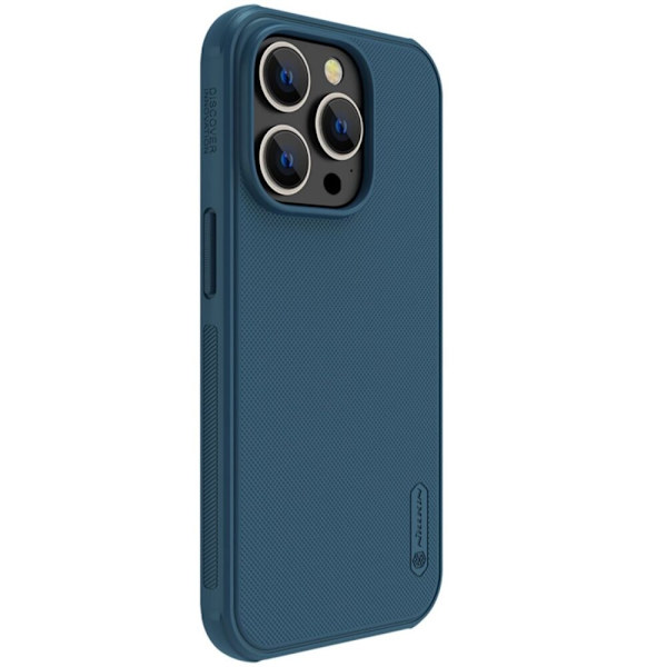 Nillkin Super Frosted Shield Pro beskyttelsesdeksel til iPhone 14 Pro Max bakdeksel blå