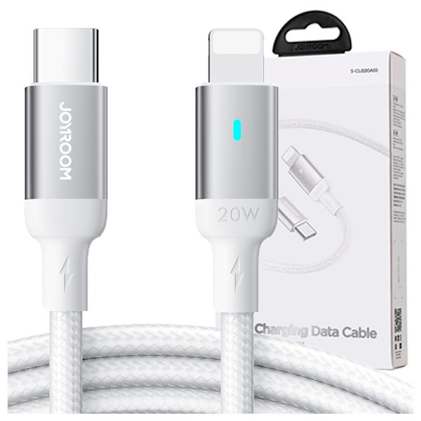 Joyroom-kabel USB C - Lightning 20W A10-serien 2 m hvit (S-CL020A10)