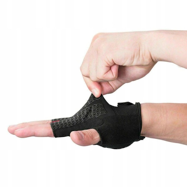 Rockbros S169BGR XXL sykkelhansker med geleinnlegg - grå