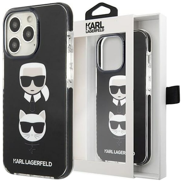 KARL LAGERFELD KARL&CHOUPETTE HEAD COVER TIL IPHONE 13 PRO MAX - SORT
