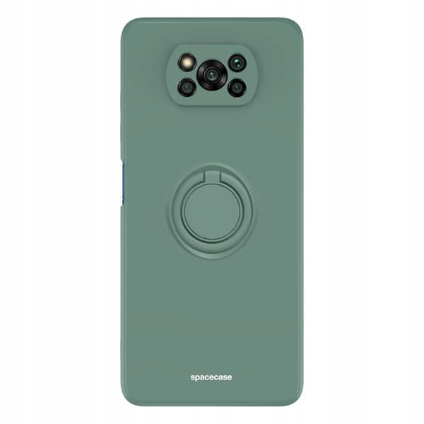 Spacecase Silikonecase Ring För Poco X3 Pro Nfc Mörkgrön Skydd