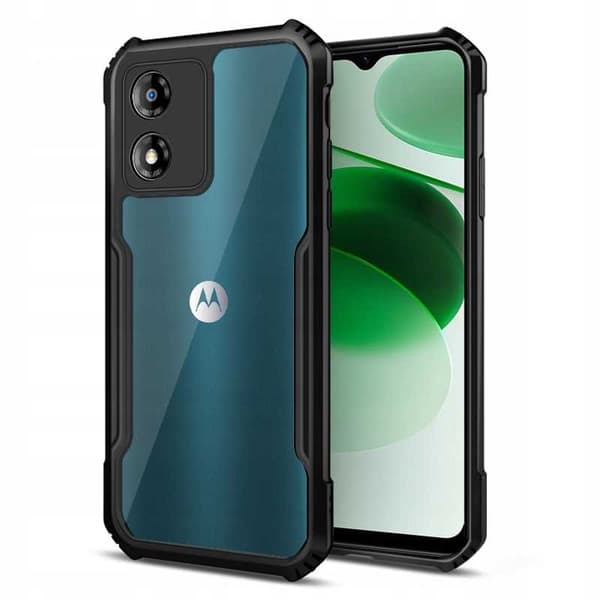 Spacecase Case Cover Till Motorola Moto E13 Beetle Black