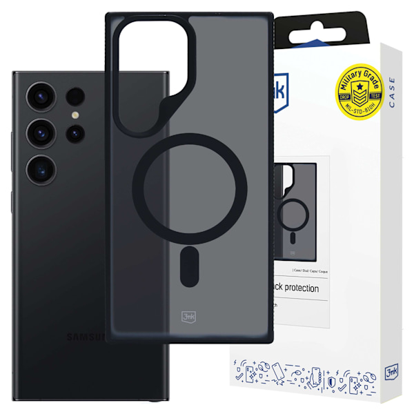 SAMSUNG GALAXY S23 ULTRA - 3MK SMOKE MAGCASE