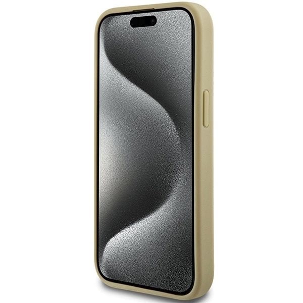 Hello Kitty Läder Kitty Head MagSafe fodral till iPhone 14 - guld