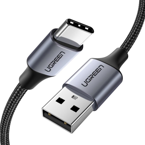 Ugrønn kabel USB - USB Type C Quick Charge 3.0 3A 2m grå (60128)