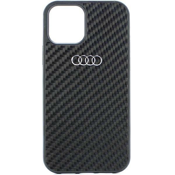 AUDI CARBON FIBER COVER TIL IPHONE 11 / XR - SORT