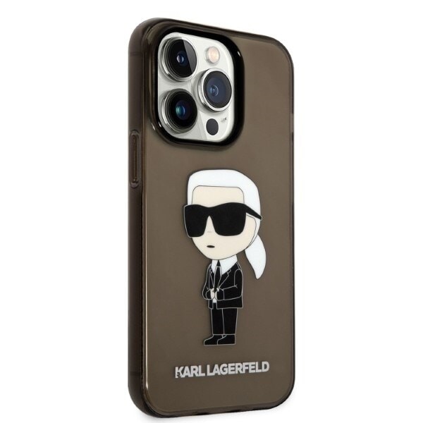 KARL LAGERFELD IKONIK KARL ETUI TIL IPHONE 14 PRO - SORT