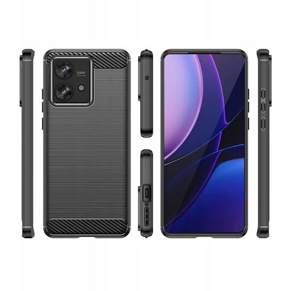 Spacecase Kolfodral För Motorola Edge 40 Neo Black Case Cover