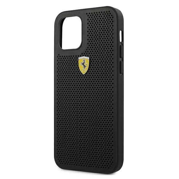 FERRARI ON TRACK PERFORERET ETUI TIL IPHONE 12 PRO MAX - SORT