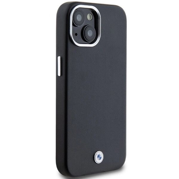 BMW SIGNATURE WRAPPED METAL MAGSAFE ETUI TIL IPHONE 15 PLUS / 14 PLUS - SORT