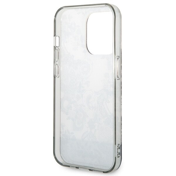Guess GUHCP14LHGPLHG iPhone 14 Pro 6.1 grå/grå hardt etui porselenssamling