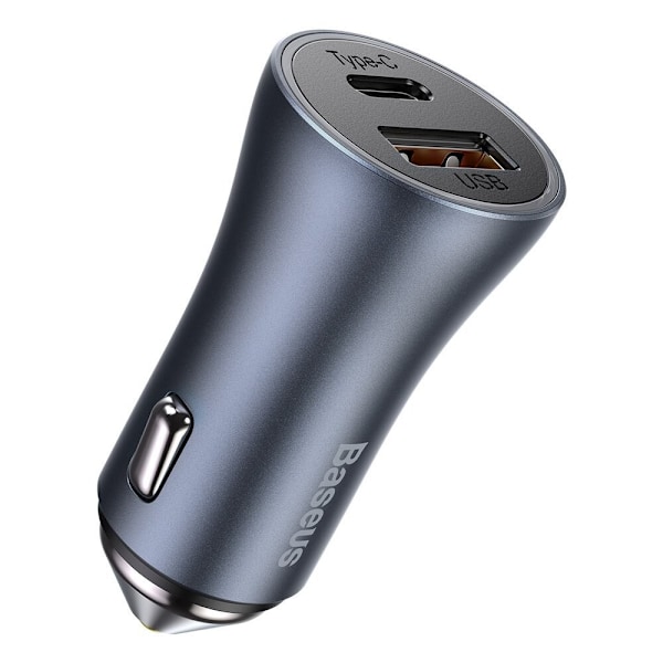 BASEUS USB-LADER TYPE C 40 W USB TYPE C KABEL GRÅ