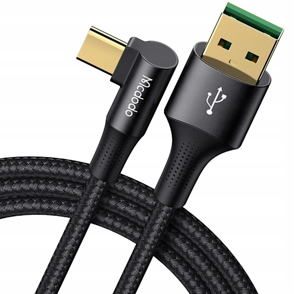 MCDODO ANGLE USB-C KABEL SNABBLADDNING FOR SAMSUNG USB TYPE C 6A 65W 1M