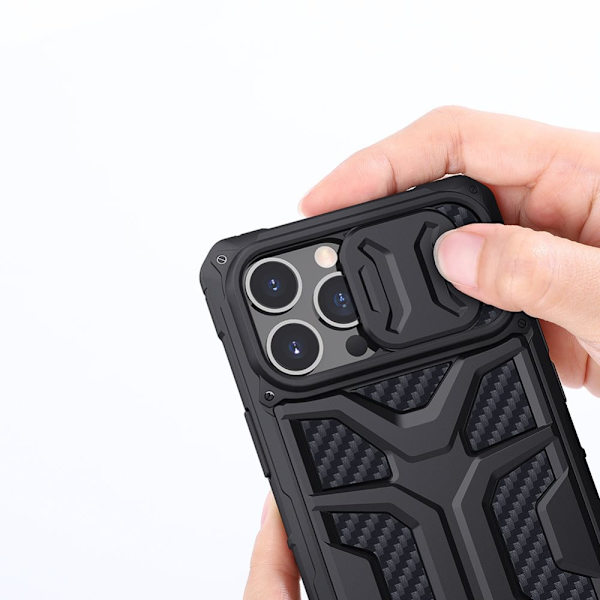 Nillkin Adventruer Case Case for iPhone 13 Pro Max beskyttelsesdeksel og kamerabeskyttelse for svart