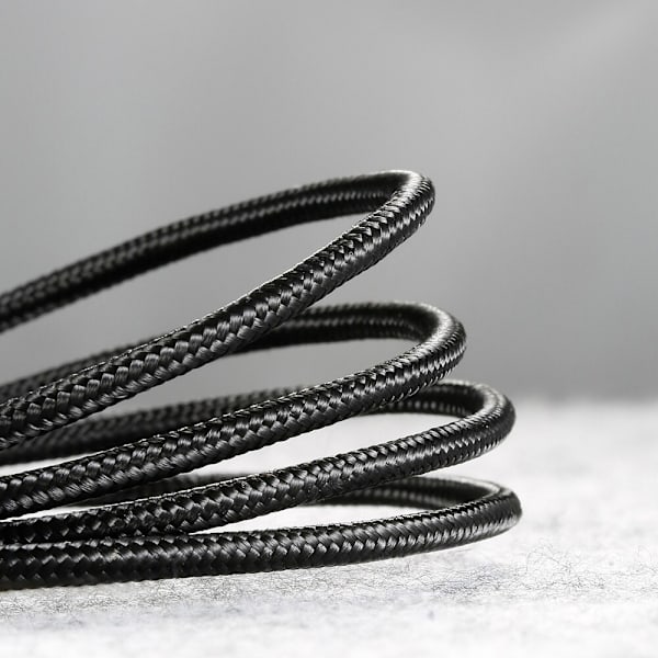 Baseus Cafule-kabel slitesterk nylonkabel USB / mikro-USB-kabel 1,5A 2M svart-grå (CAMKLF-CG1)