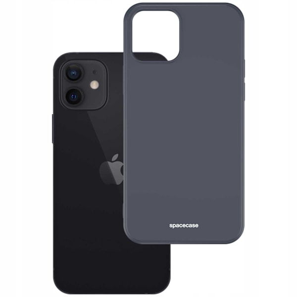 Spacecase Silikonfodral För Iphone 12 Mini Svart Skydd