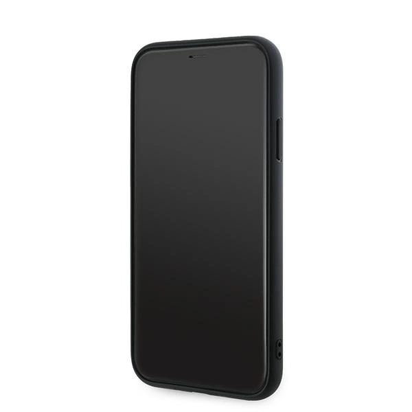 KARL LAGERFELD DIAGONAL QUILTED SCRIPT COVER TIL IPHONE 11 / XR - SORT
