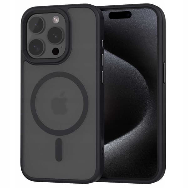 Spacecase Hybrid Case För Iphone 15 Pro Black