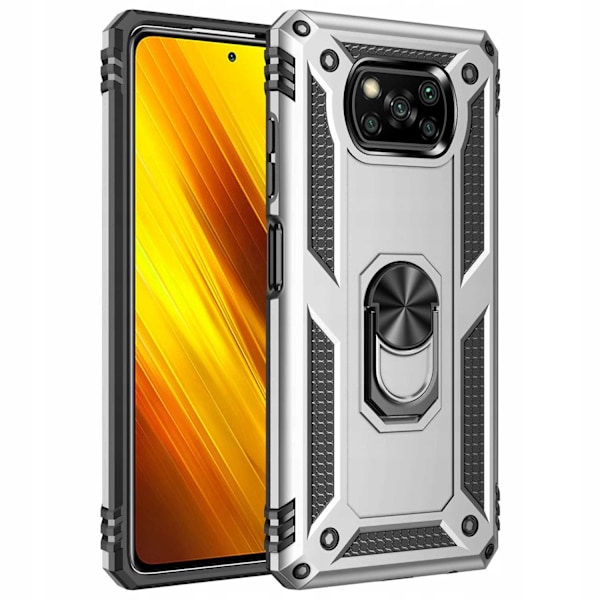 Spacecase Case Cover För Poco X3 Nfc Pro Silver Ring Nx