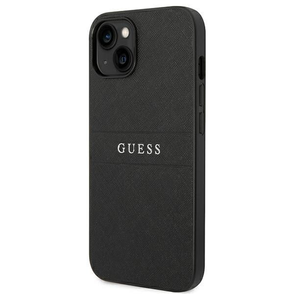 Guess GUHCP14MPSASBBK iPhone 14 Plus 6.7 svart/svart Saffiano-rem