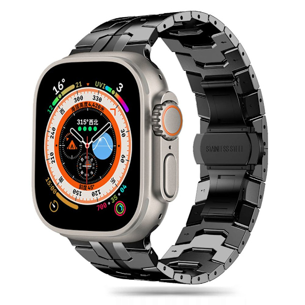 TECH-PROTECT RUSTFRI LINE APPLE WATCH 4 / 5 / 6 / 7 / 8 / 9 / SE / ULTRA 1 / 2 (42 / 44 / 45 / 49 MM) SVART