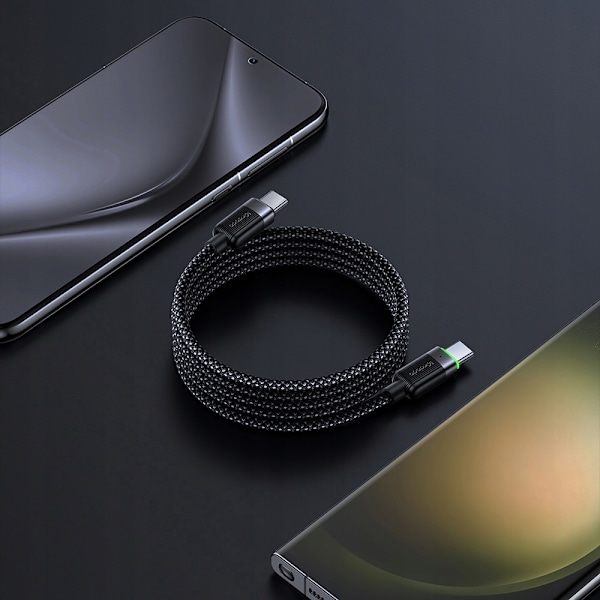 MCDODO USB-C SNABBLADDNINGSKABEL FÖR SAMSUNG APPLE USB TYP C 60W 1M LED