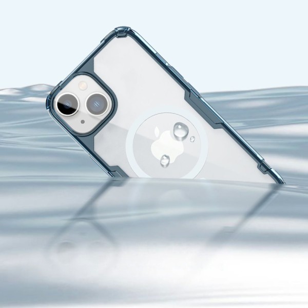 Nillkin Nature Pro Magnetic Case iPhone 14 Plus magnetisk deksel MagSafe blå