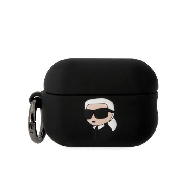 KARL LAGERFELD SILIKONE KARL HEAD 3D ETUI TIL AIRPODS PRO 2 - SORT