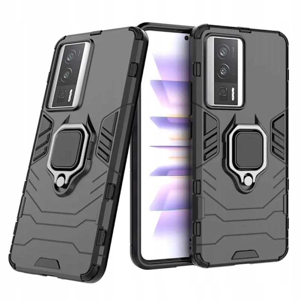 Spacecase Case Cover För Poco F5 Pro X-Ring Svart