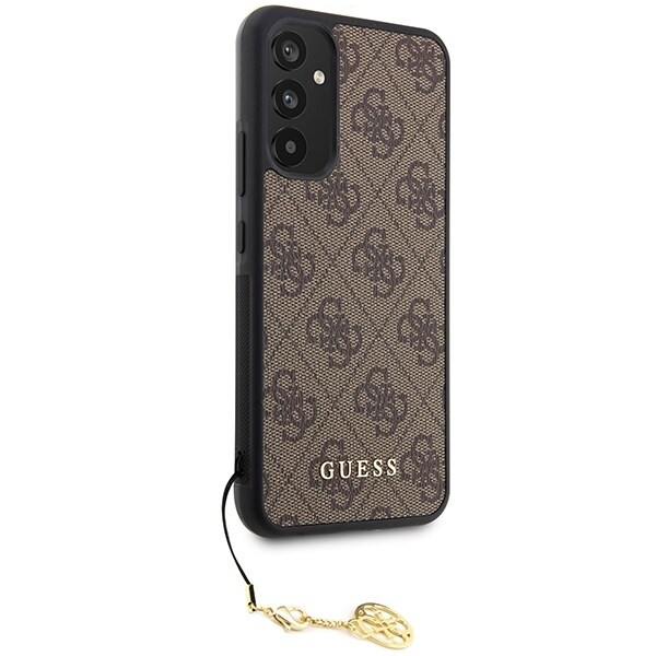 Guess GUHCSA34GF4GBR A34 5G A346 veske - Brun 4G Charms Collection