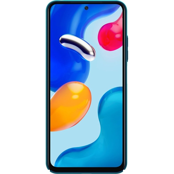Nillkin Super Frosted Shield-forsterket deksel + stativ for Xiaomi Redmi Note 11S / Note 11 Blue