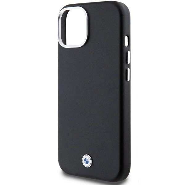 BMW SIGNATURE WRAPPED METAL MAGSAFE ETUI TIL IPHONE 15 PLUS / 14 PLUS - SORT