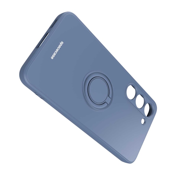 Spacecase Silikonecase Ring För Samsung Galaxy S23 Blå