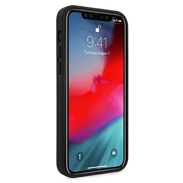 Ferrari Off Track Quilted Protective Deksel til iPhone 12 Pro Max - Svart