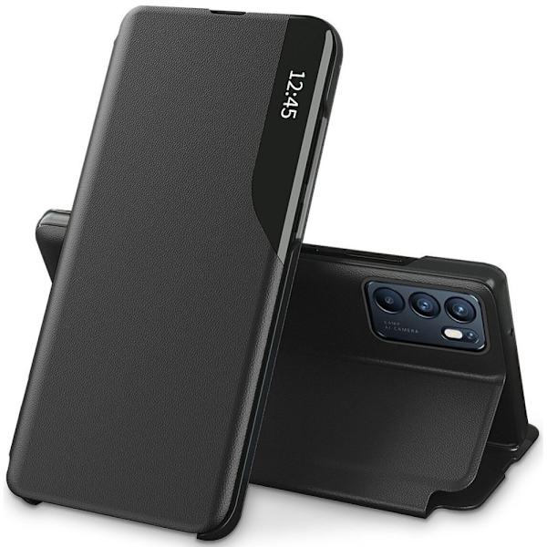 TECH-PROTECT FLIP VIEW PRO OPPO RENO 6 SVART