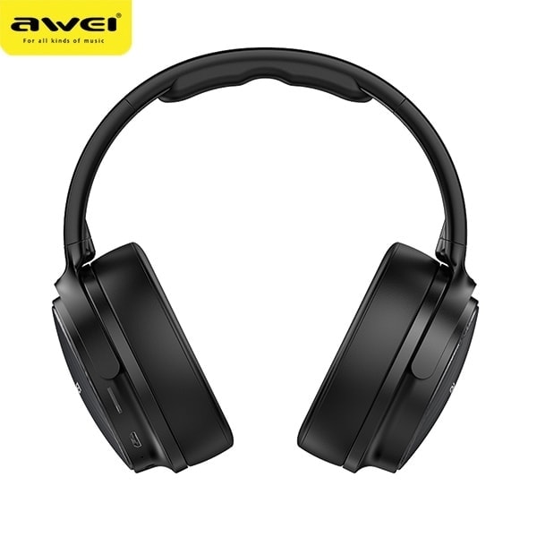 AWEI A780BL Bluetooth on-ear hörlurar svart/svart